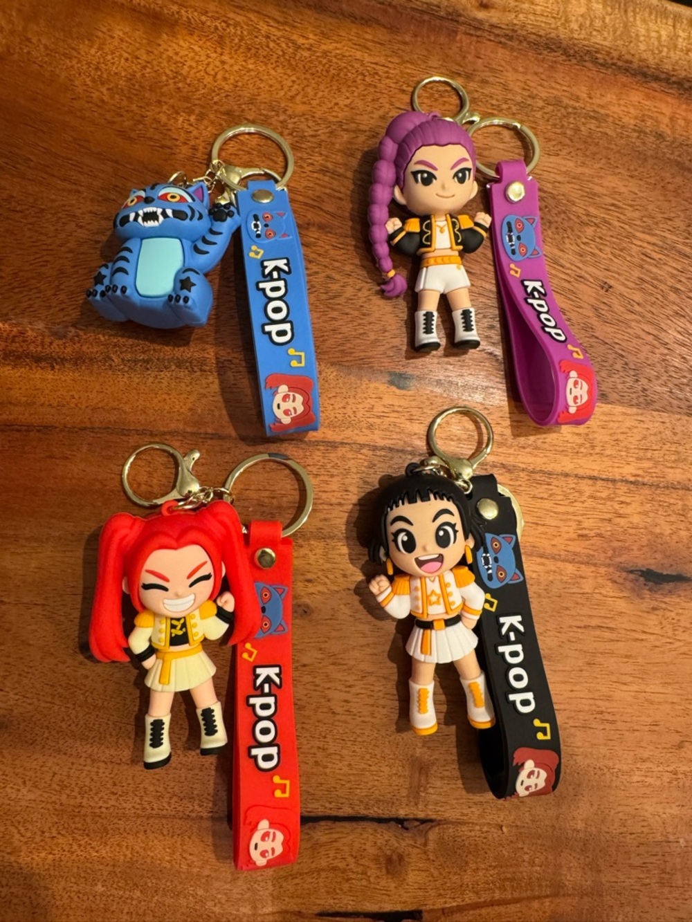 K-Pop Demon Hunters Keychain Set - Assorted Colors